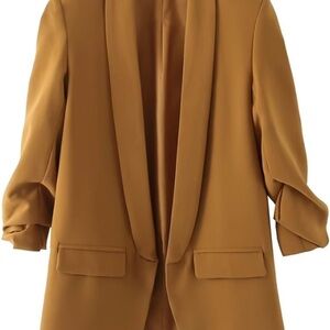 Chelsea & Theodore Camel Blazer